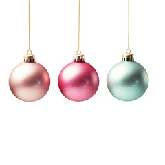 Colorful holiday decorations transparent background