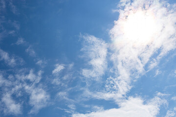 Clouds on the blue sky