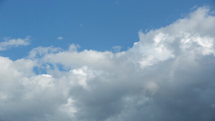 Naklejka na ściany i meble Clouds on the blue sky