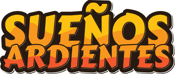 A captivating lettering vector design that celebrates the passionate aspirations that burn like Mexican dreams