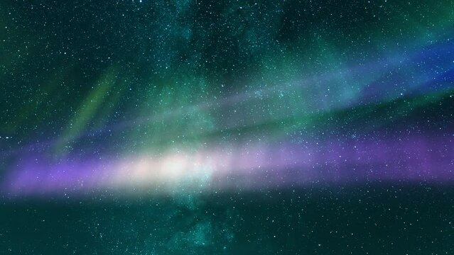 Animated Aurora Grace Milky Way Galaxy Loop
