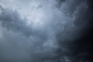 Dramatic thunderstorm clouds