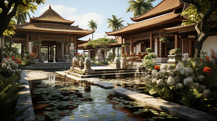 Fototapeta premium Traditional Japanese Architectural Style House