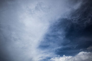 Dramatic thunderstorm clouds