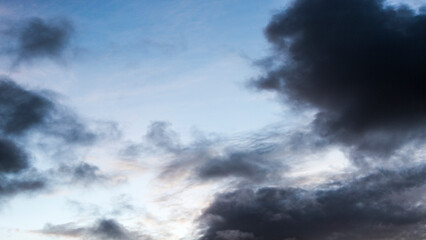Clouds on the blue sky