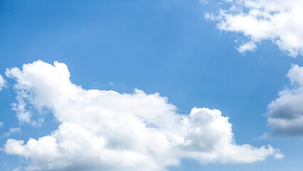 Clouds on the blue sky