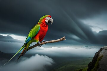 red and yellow macaw