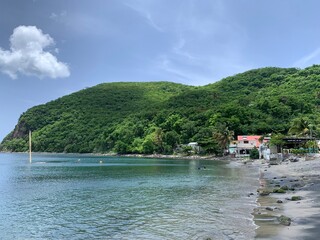 Naklejka premium Plage Guadeloupe 