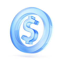 Money icon. Dollar money sign in circle. Payment, finance concept