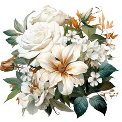 Fototapeta premium Watercolor flower T-shirt Design, a fusion of cultures in a garden where flowers, Generative Ai