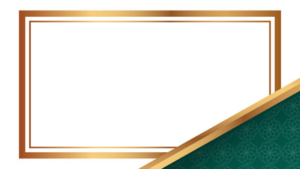 Elegant modern blank blue gold graduation certificate border frame