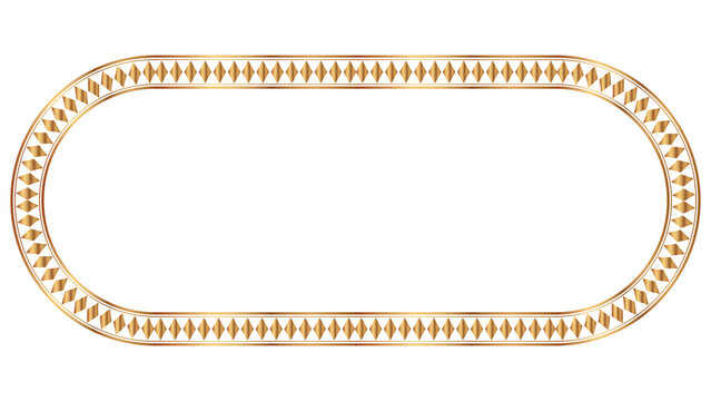 Golden square classic thai rectangle corner certificate page border photo frame islamic wedding invitation background