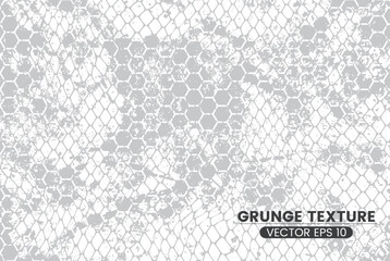 black and white background grunge hexagon pattern vector Format 