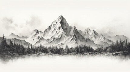 Obraz premium Natural mountain compositions ai image generated