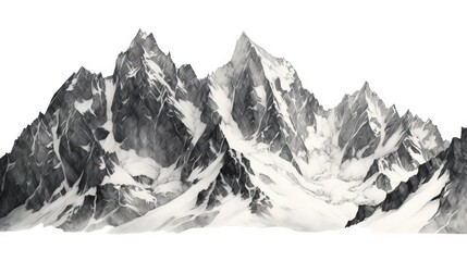 Obraz premium The art of mountain illustrations ai image generated