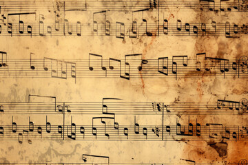 Texture Of An Old Sheet From A Music Notebook Created Using Artificial Intelligence