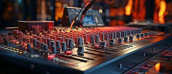 the studio's sound mixer.