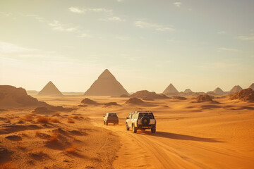 Fototapeta na wymiar Exploring Egypt's Desert Wonderland
