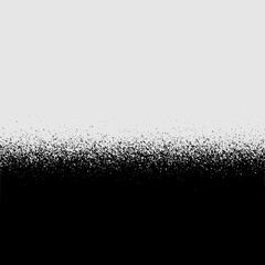 Black Noise Stipple Dots Halftone Gradient Vector Distressed Textured Background. Hand Drawn Dotwork Abstract Grungy Grainy Texture. Pointillism Art Abstraction Dotted Graphic Grunge vector 