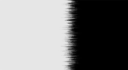 Black Noise vertical line Gradient Vector Distressed Textured Background. Abstract Grungy Grainy Texture. Pointillism Art Abstraction line Graphic Grunge transition Format Vektor