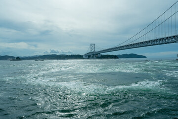 Fototapeta na wymiar 鳴門海峡大橋の風景