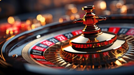 Obraz premium close-up of a roulette table.