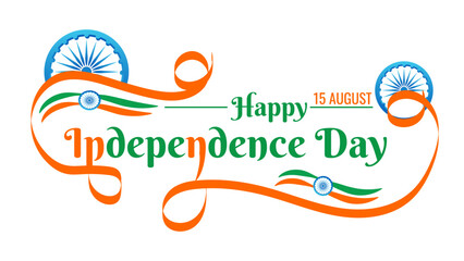 Fototapeta na wymiar Happy independence day india 15 august