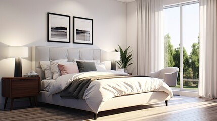 Condo one bed muji cozy style, Generative AI - obrazy, fototapety, plakaty