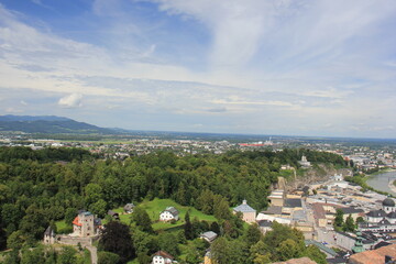 Fototapeta na wymiar Blick von Hohensalzburg