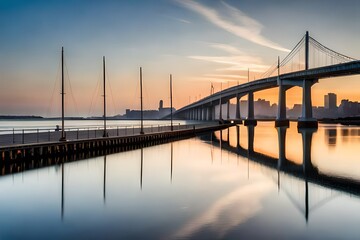 Obraz premium bridge over the river