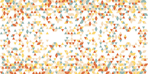 Triangle Vector Abstract Geometric Technology Background. Halftone Triangular Retro 80s Simple Pattern. Minimal Style Dynamic Tech Wallpaper. Format Vector 