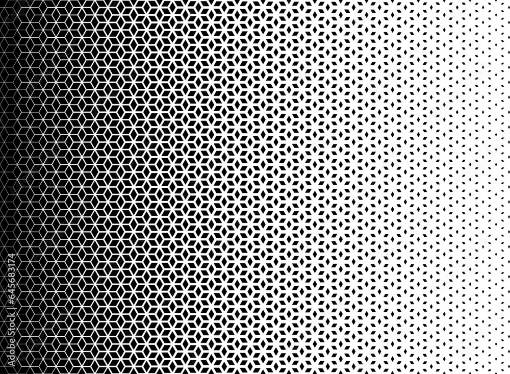 Poster halftone seamless pattern. repeated geometric gradient. geometry pattern background. repeating grada
