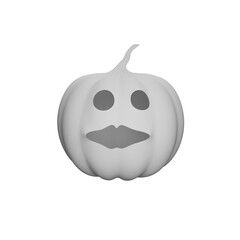 3d Halloween pumpkin, icon, cartoon