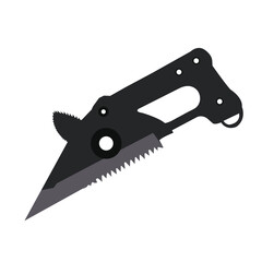 hand saw isolated on white background