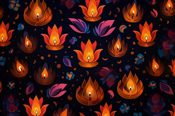 Obraz na płótnie Canvas Diwali concept background. Diwali Indian festival. Diwali Hindu festival
