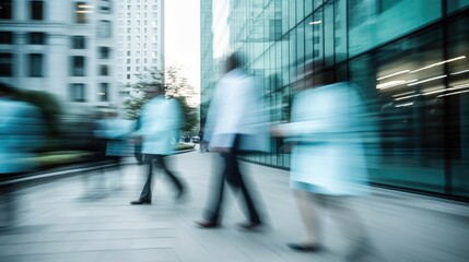 Doctors in front, blurred, doctor's day