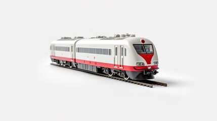 train on a white background