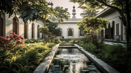 A photograph of a mosque