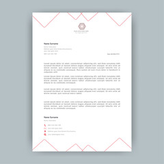 Modern professional corporate Company office brand simple Abstract creative clean minimalist Elegant business style letterhead.Letterhead,business proposal letter,standard,best,unique design template.