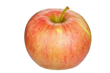 Red juicy apple isolated in white background.  Healthy food. File contains clipping path.