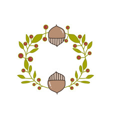 oak leaves and acorns