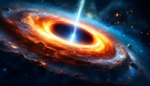 Black Hole in the Center of a Galaxy