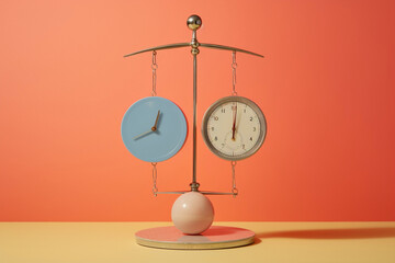 Concept timer blue clock deadline watch time background