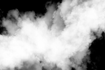 Biała chmura, dym