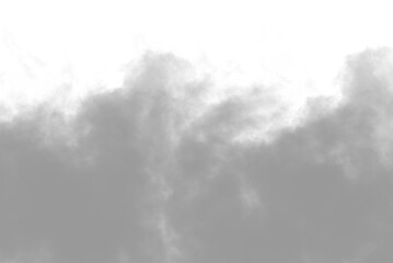 Biały dym, chmura, na przeźroczystym tle. PNG