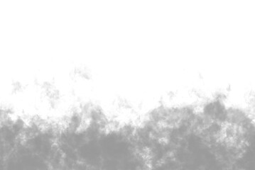 Biały dym, chmura, na przeźroczystym tle. PNG