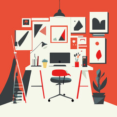 Creative Workspace with Artist Tools