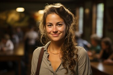 Obraz premium portrait of a young beautiful girl