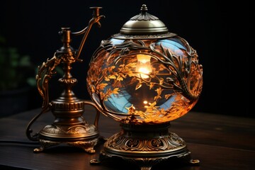 Fototapeta na wymiar vintage table lamp