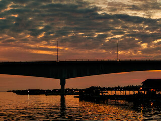 Sunset at Kuala Kurau, Perak Malaysia.